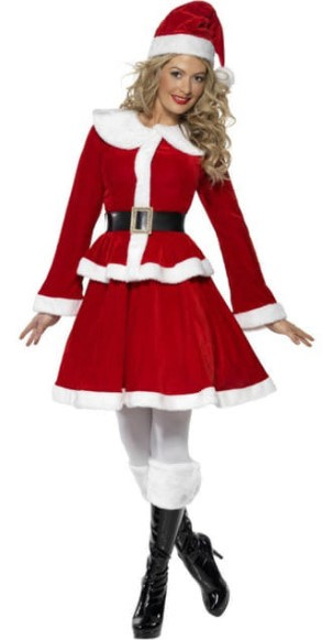 Miss Santa costume rental in Milan Italy